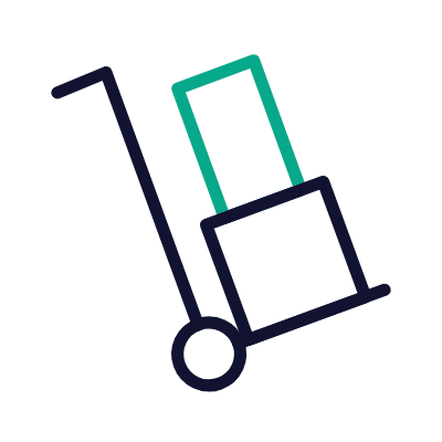 Delivery Boxes, Animated Icon, Outline
