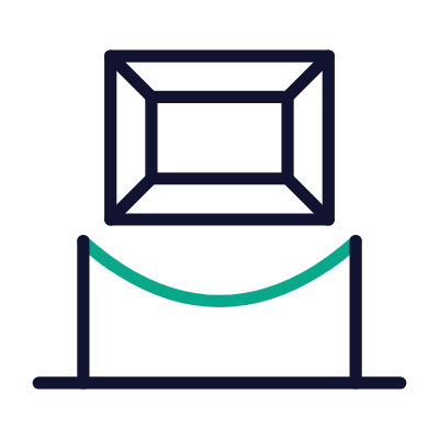 Exhibition, Animated Icon, Outline