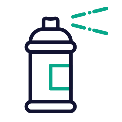 Spray Paint, Animated Icon, Outline