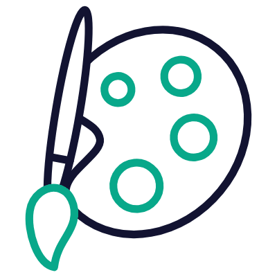 Color Palette, Animated Icon, Outline