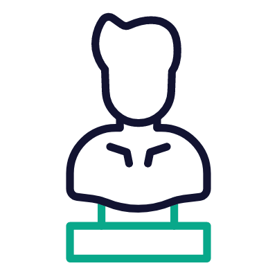 Sculpture, Animated Icon, Outline