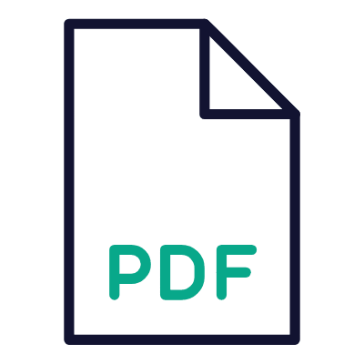 File PDF, Animated Icon, Outline