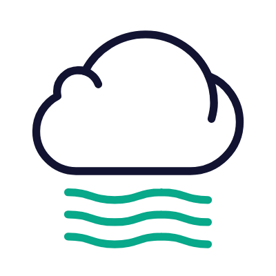 Fog, Animated Icon, Outline