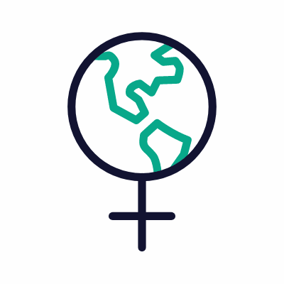 International Women's Day, Animated Icon, Outline