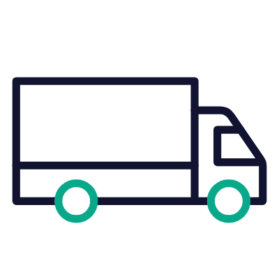 Truck Long, Animated Icon, Outline