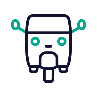 Tuk tuk, Animated Icon, Outline