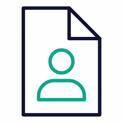 File Avatar, Animated Icon, Outline
