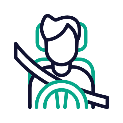 Driver, Animated Icon, Outline