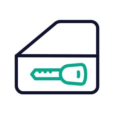 Door Lock, Animated Icon, Outline