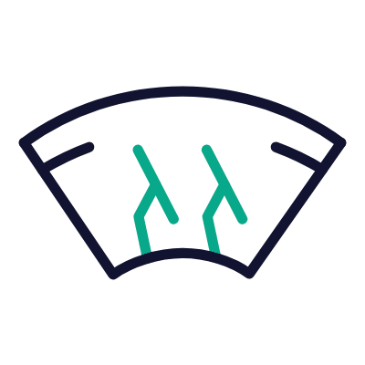 Windscreen, Animated Icon, Outline