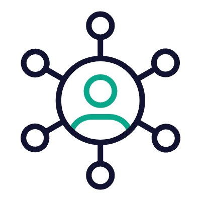 Avatar Network, Animated Icon, Outline