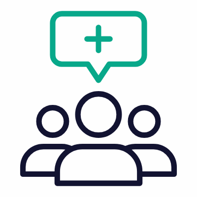 Avatars Message Plus, Animated Icon, Outline