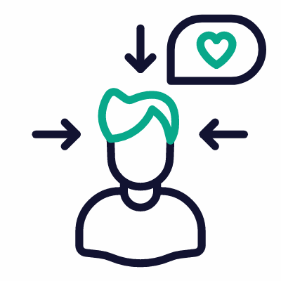 Avatar User Engaging, Animated Icon, Outline
