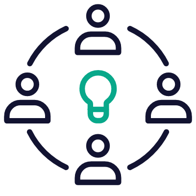 Team Work, Animated Icon, Outline