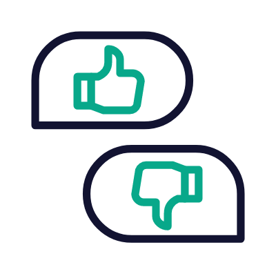 Chats Feedback, Animated Icon, Outline