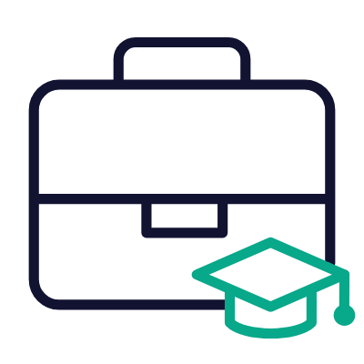 Briefcase Internship, Animated Icon, Outline