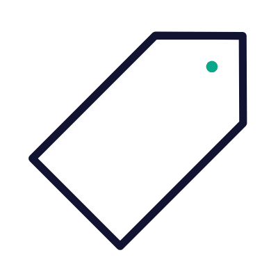 Price Tag, Animated Icon, Outline